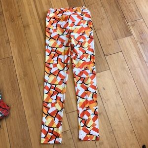 LulaRoe Candy Corn Print leggings